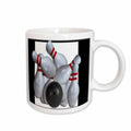 3dRose Beverly Turner Sports Design - Bowling Ball and Pins - Mugs (mug_16304)