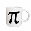 3dRose Pi symbol math sign. Mathematical black and white mathematics number - Mugs (mug_164891)