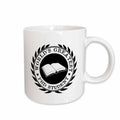 3dRose Worlds Greatest PhD student scholar pride black white badge graphic - Mugs (mug_165002)