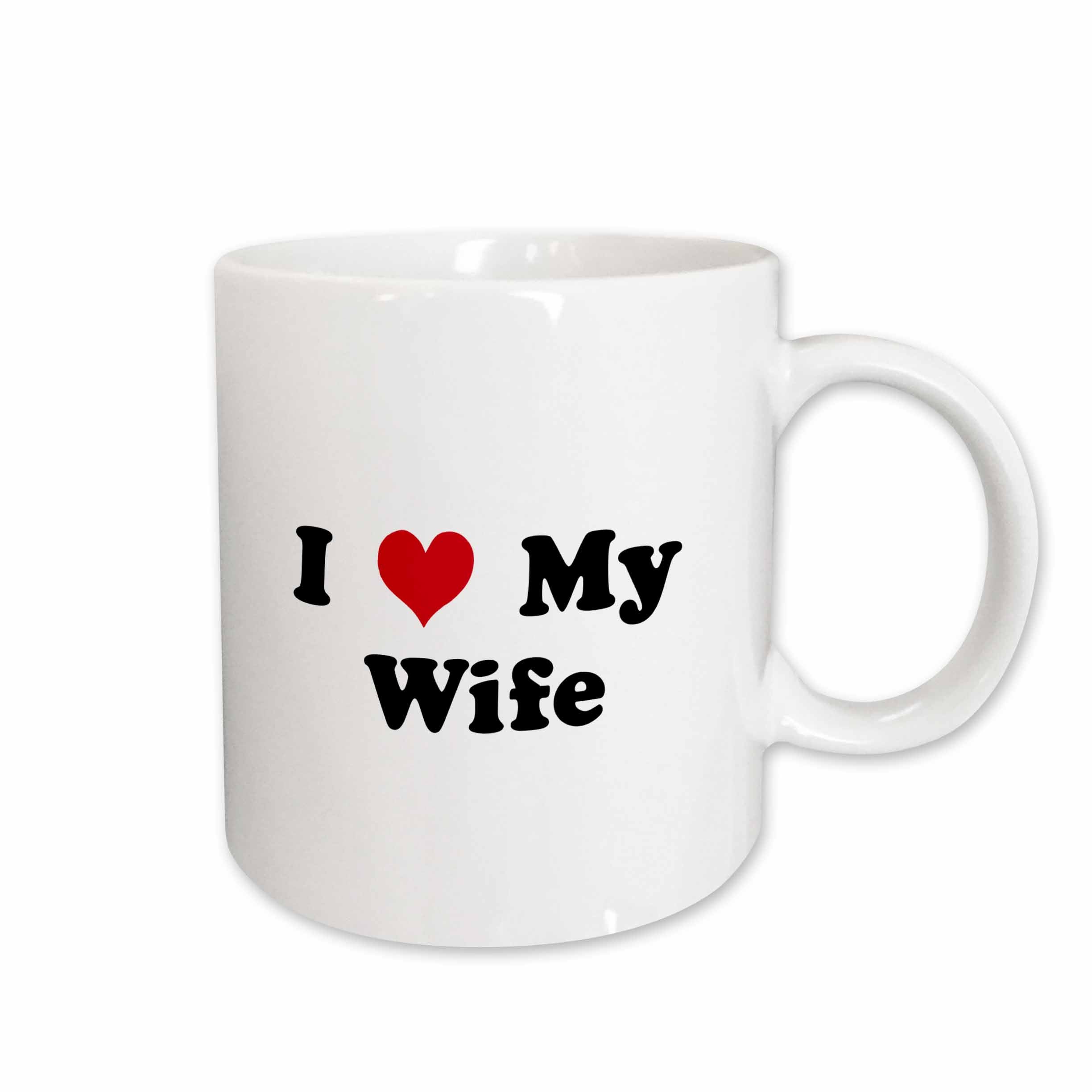 3dRose Mark Andrews ZeGear Love - I Love My Wife - Mugs (mug_16584)