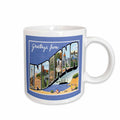 3dRose Greetings from Indiana Scenic Postcard Reproduction - Mugs (mug_169886)