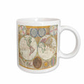 3dRose Florene Vintage Maps - image of first map of hemisphere and solar system - Mugs (mug_171761)