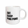 3dRose Eat Sleep Ping Pong - sport humor fun text gift for table tennis fans - Mugs (mug_180429)