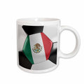 3dRose Carsten Reisinger - Illustrations - Mexico Soccer Ball - Mugs (mug_181229)