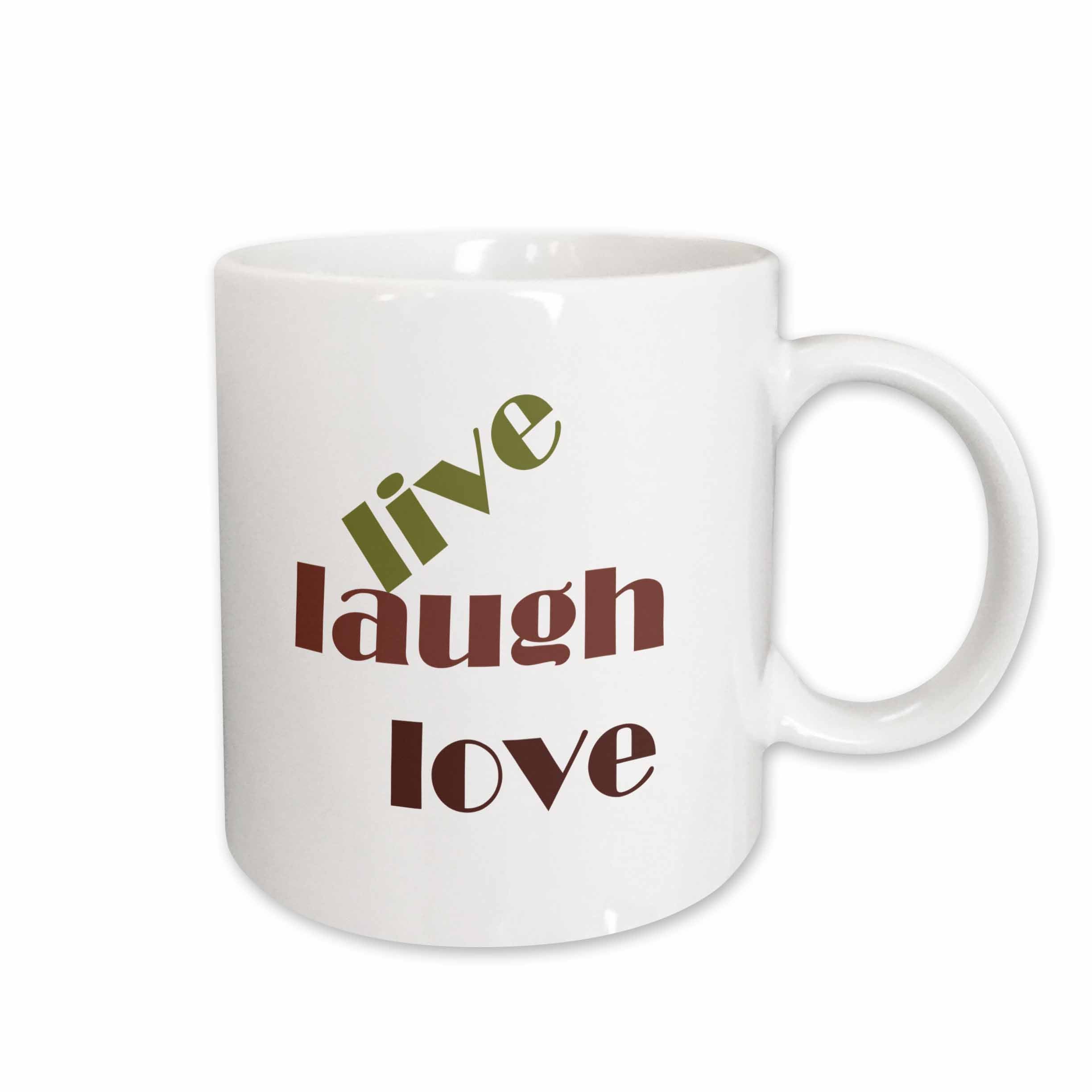 3dRose PS Inspirations - Live Laugh Love - Mugs (mug_186719)