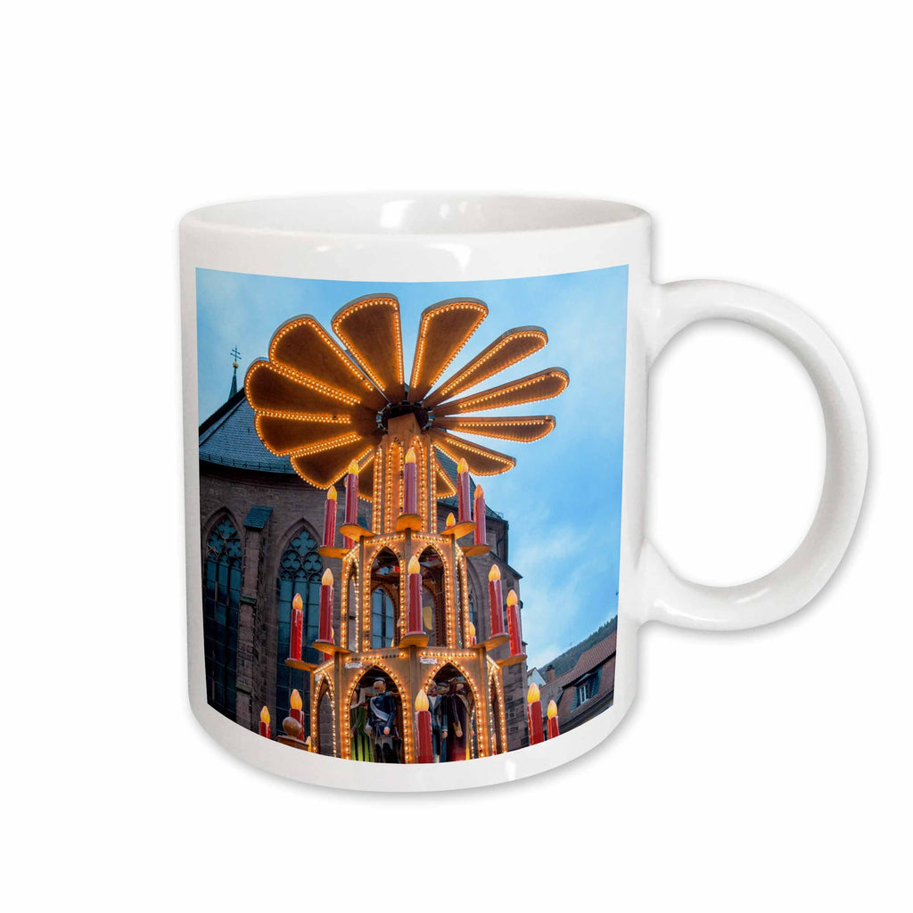 3dRose Pyramid Gluhwein booth, Christmas market, Heidelberg, Germany - Mugs (mug_188546)