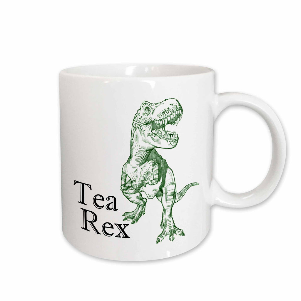 3dRose EvaDane - Funny Quotes - Tea Rex. - Mugs (mug_193320)