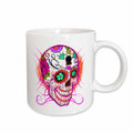 3dRose EvaDane - Images - Diamond sugar skull. Pink. - Mugs (mug_193528)