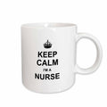3dRose Keep Calm Im a Nurse - nursing pride - funny medical profession gift - Mugs (mug_194472)