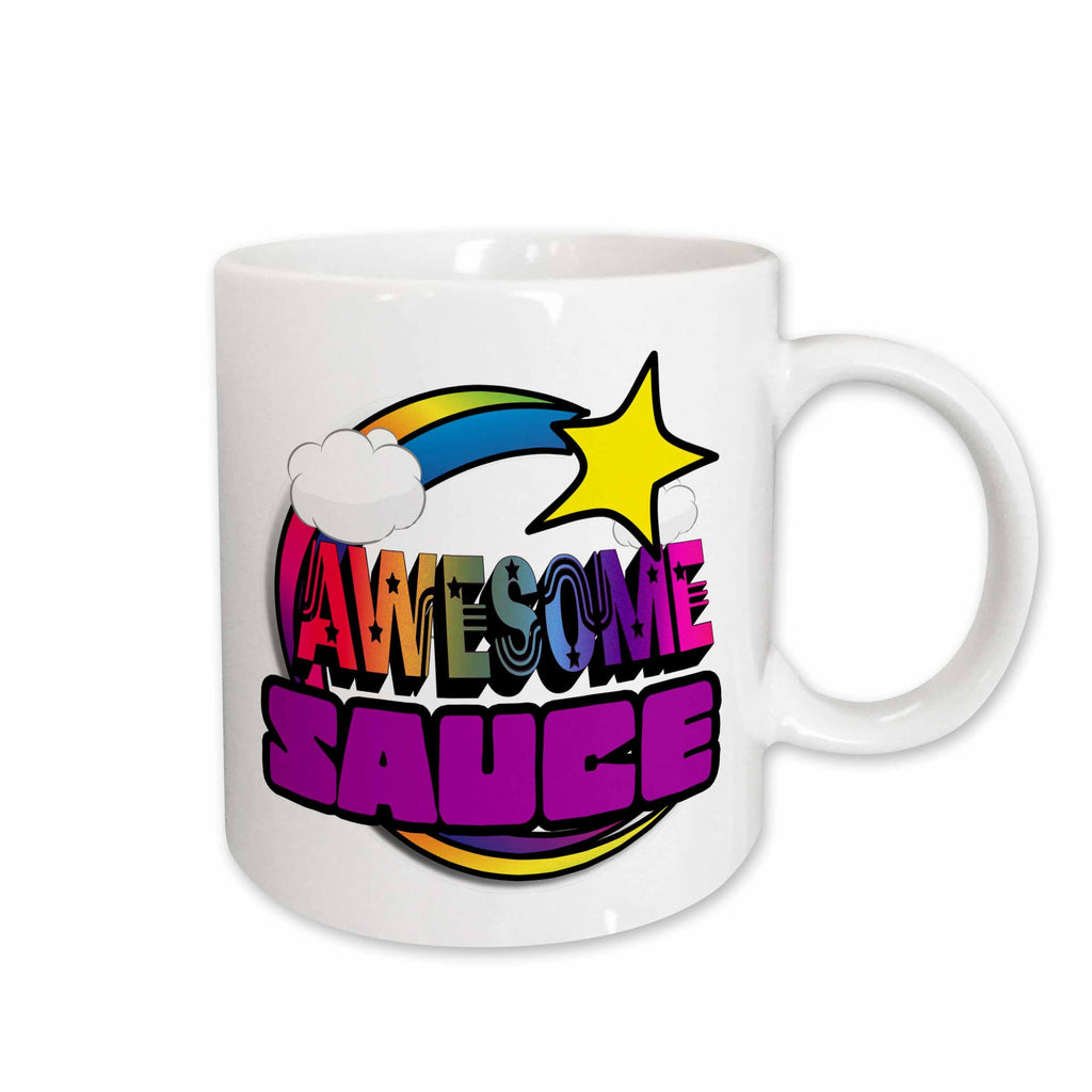 Shooting Star Rainbow Awesome Sauce 11 oz Mug – Fun & Colorful Drinkware