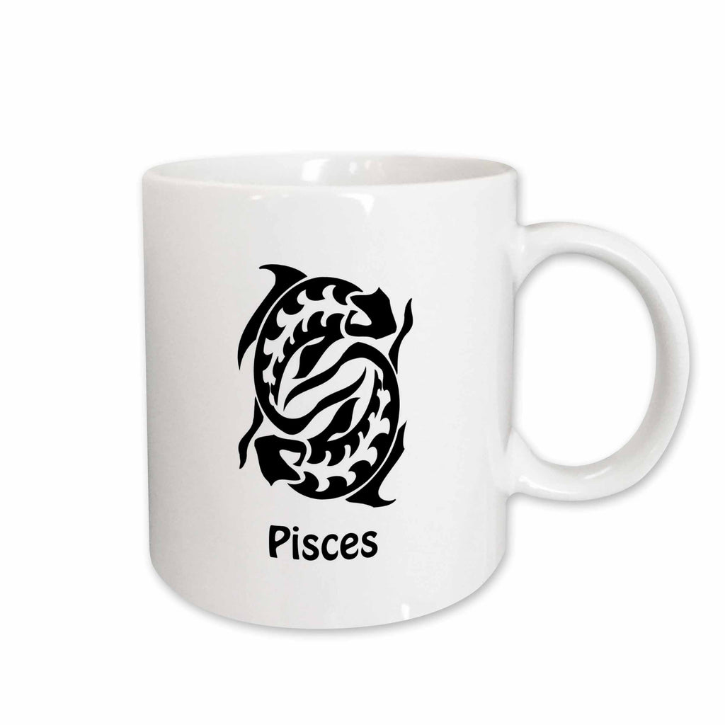 3dRose Edmond Hogge Jr – Zodiac Signs - Pisces Sign - Mugs (mug_214711)