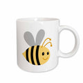 3dRose BrooklynMeme Animals - Cute cartoon bumble bee - Mugs (mug_224192)