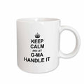 3dRose Keep Calm and let G-ma Handle it fun funny grandma grandmother gift - Mugs (mug_233093)