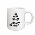 3dRose Keep Calm and let Grampy Handle it. fun funny grandpa grandfather gift - Mugs (mug_233117)
