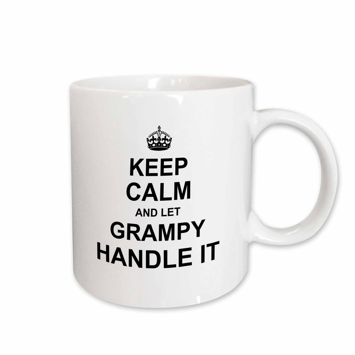3dRose Keep Calm and let Grampy Handle it. fun funny grandpa grandfather gift - Mugs (mug_233117)