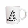 3dRose Keep Calm and Let Bruce Handle it - funny personal name - Mugs (mug_233203)