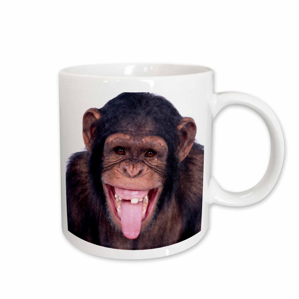 3dRose TNMGraphics Animals - Laughing Monkey - Mugs (mug_23449)
