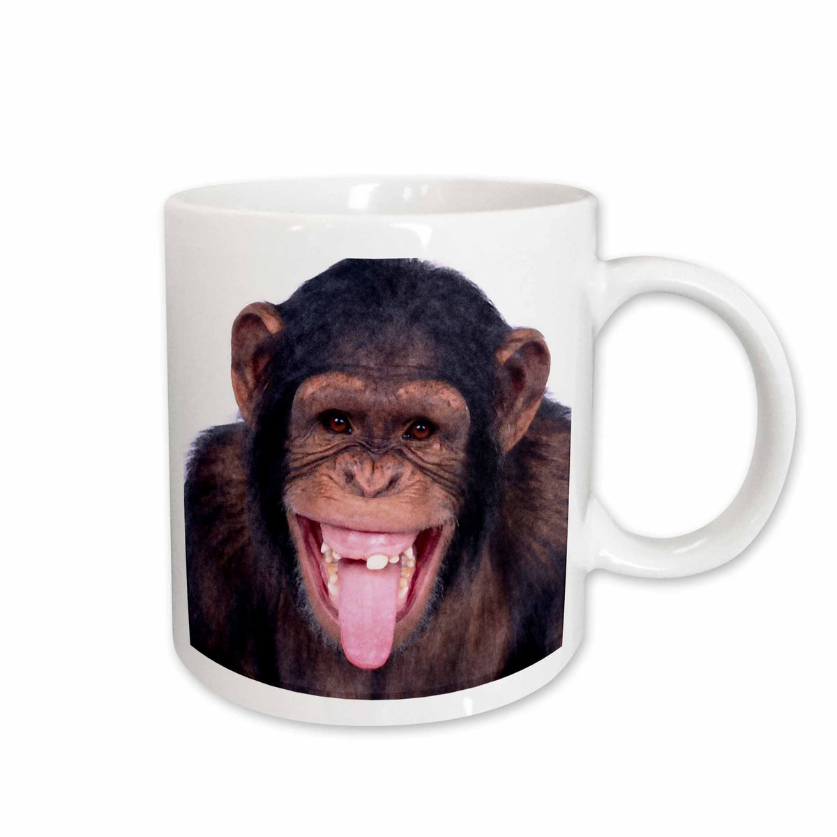 3dRose TNMGraphics Animals - Laughing Monkey - Mugs (mug_23449)