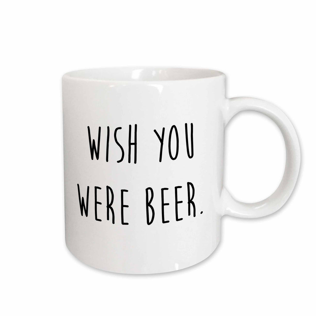 3dRose Carsten Reisinger - Illustrations - Wish you were beer - Mugs (mug_237349)