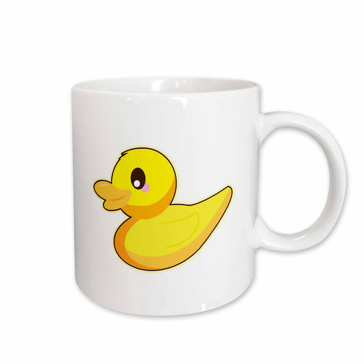 3dRose Cute Kawaii Rubber Duck Ducky Duckie Cartoon - Mugs (mug_239485)