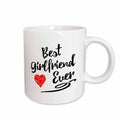 3dRose Russ Billington Designs - Typographic Best Girlfriend Ever Design - Mugs (mug_241105)