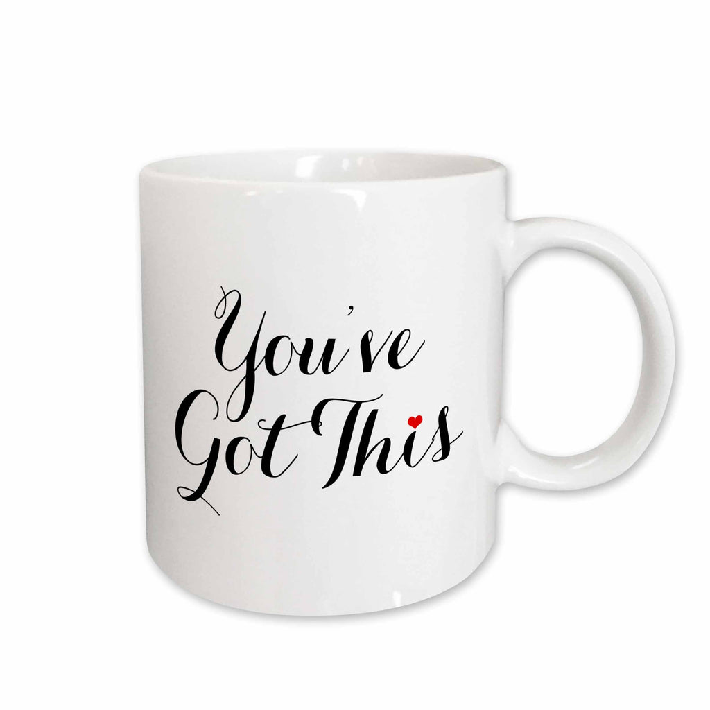 3dRose Janna Salak Designs Inspirational Art - Youve Got This - Mugs (mug_252150)