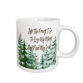 3dRose Watercolor Forest With Into The Forest I Go To Lose My Mind And l - Mugs (mug_252963)
