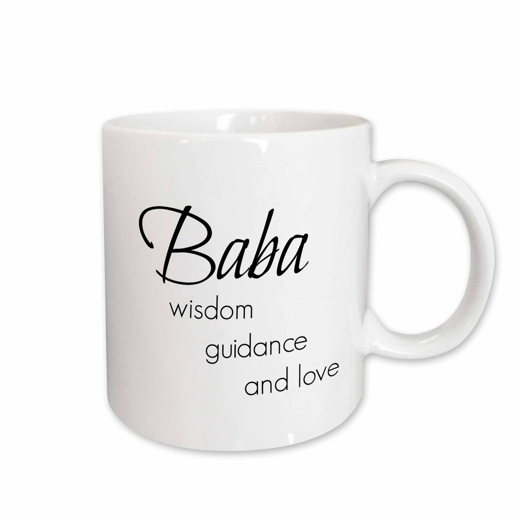 3dRose BrooklynMeme Sayings - Baba wisdom, guidance, love - Mugs (mug_253718)