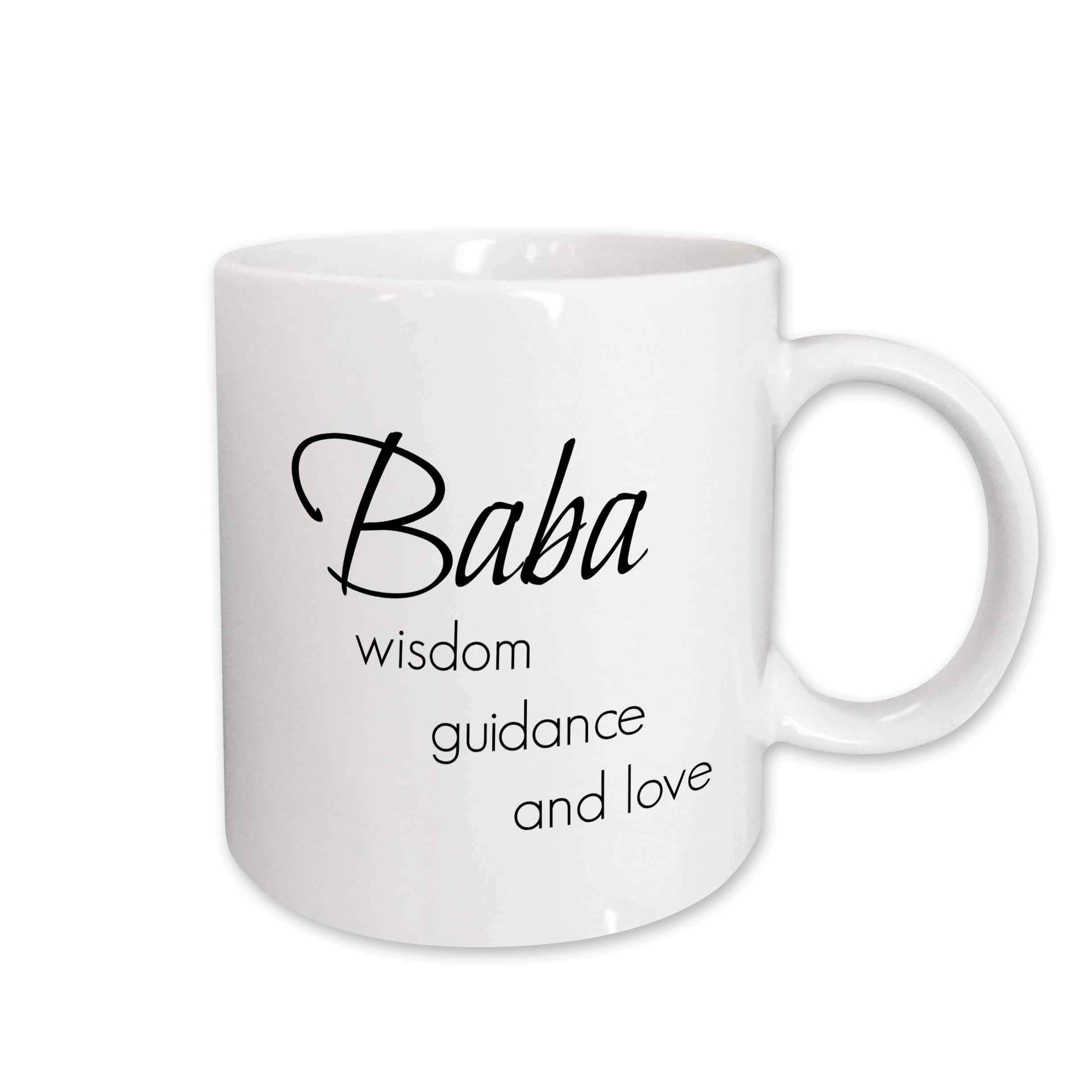 3dRose BrooklynMeme Sayings - Baba wisdom, guidance, love - Mugs (mug_253718)