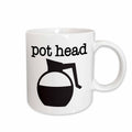 3dRose EvaDane - Quotes - Pot Head Black - Mugs (mug_254636)
