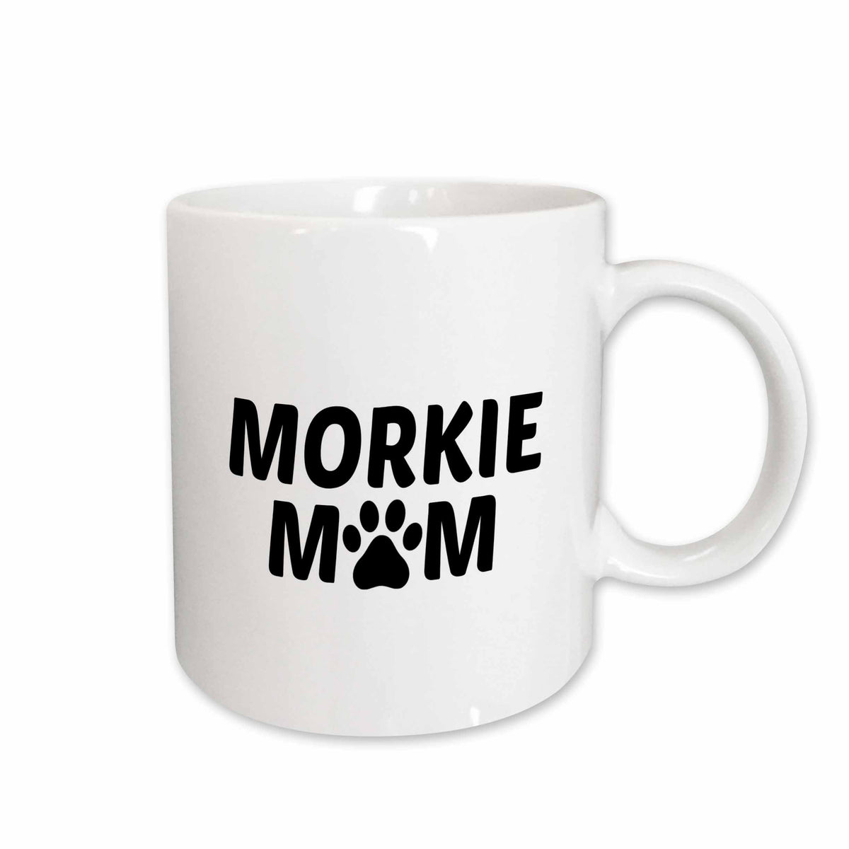 3dRose Morkie mom, picture of a dog paw on a white background - Mugs (mug_256559)