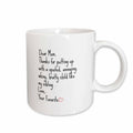 3dRose Dear Mom thanks for putting up with my sibling - Mugs (mug_261194)