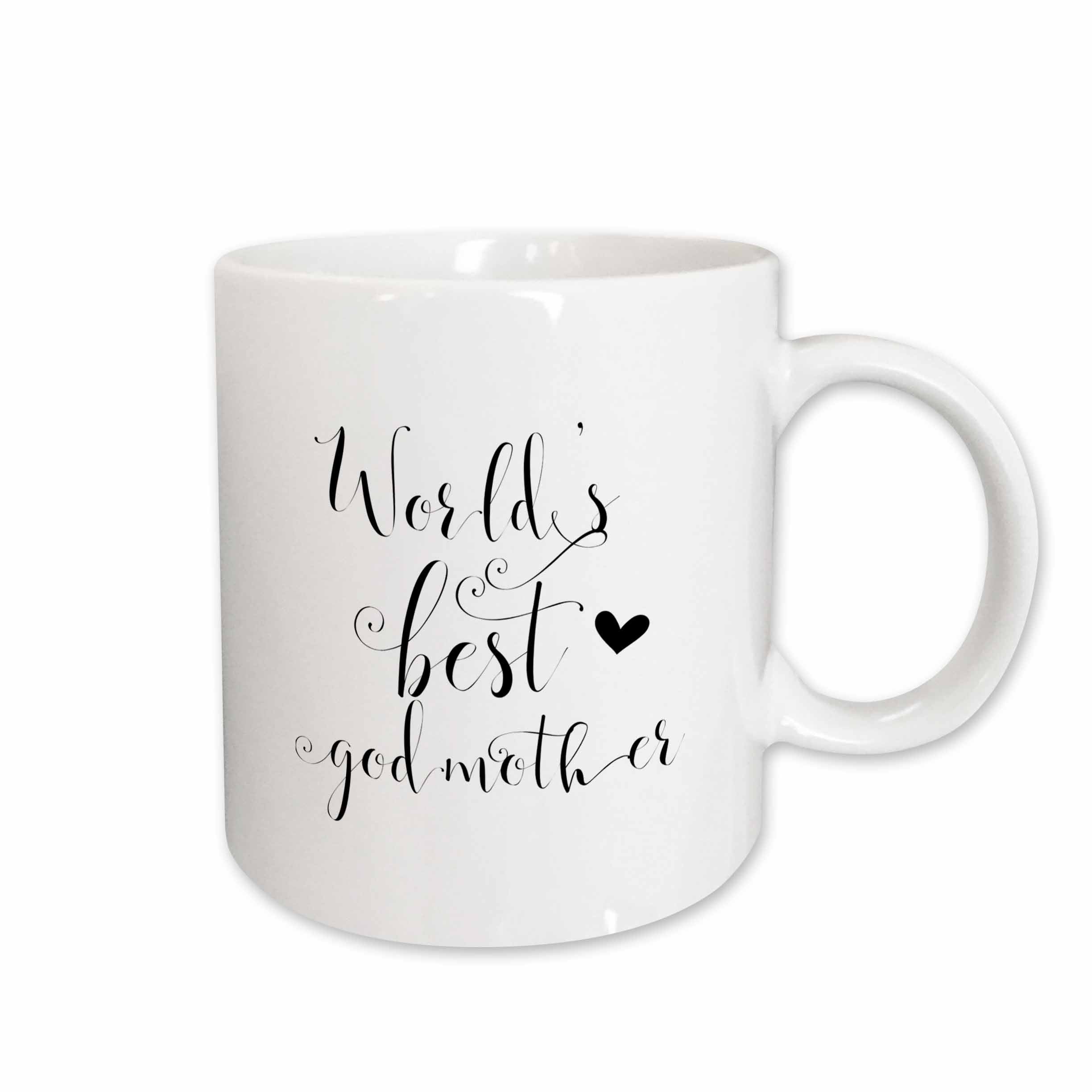 3dRose Best Godmother Ever - Worlds Best Godmother - Gift for Godmother - Mugs (mug_264045)