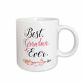 3dRose Best Grandma Ever With A Pretty Arrow Word Art - Mugs (mug_264894)