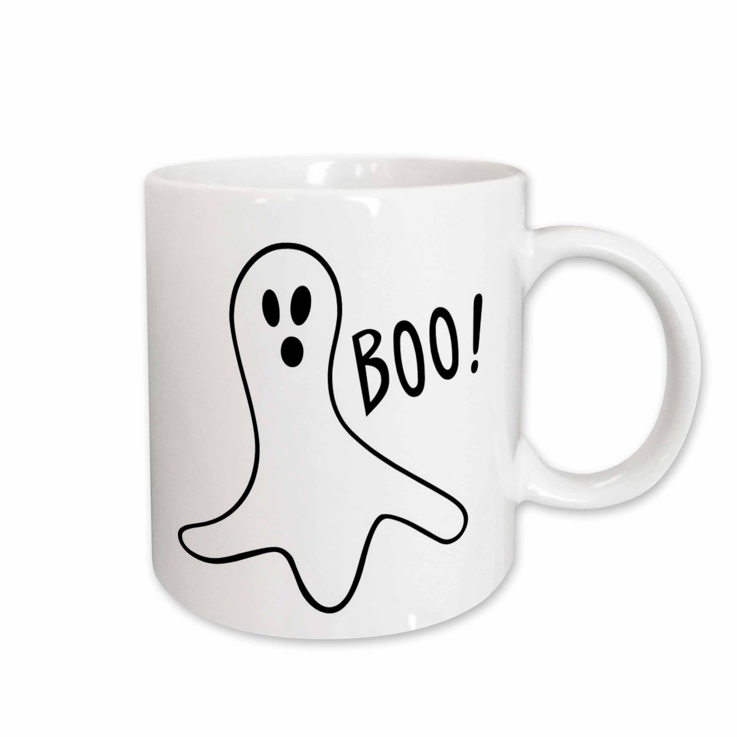 3dRose Patricia Sanders Creations - Halloween Boo Ghost - Mugs (mug_27865)