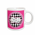 3dRose Janna Salak Designs Bunco - Bunco Chicks Roll With It Pink - Mugs (mug_28502)