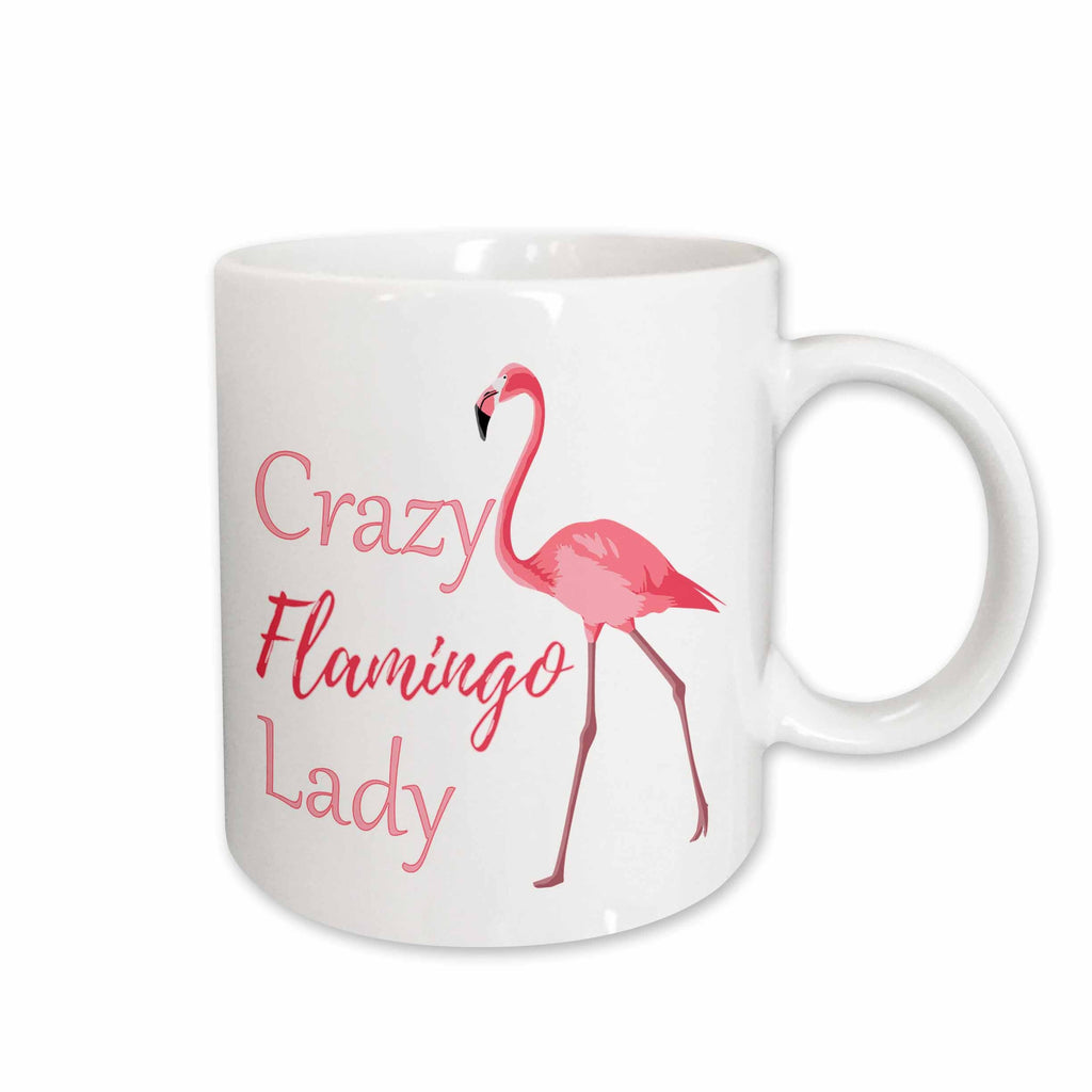 3dRose Crazy Flamingo Lady for anyone who is crazy about Flamingos. - Mugs (mug_291868)