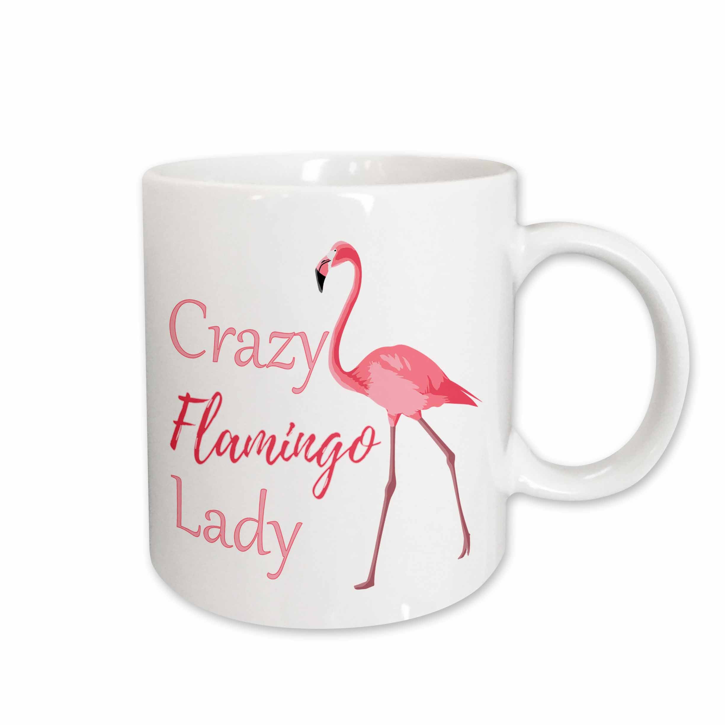 3dRose Crazy Flamingo Lady for anyone who is crazy about Flamingos. - Mugs (mug_291868)