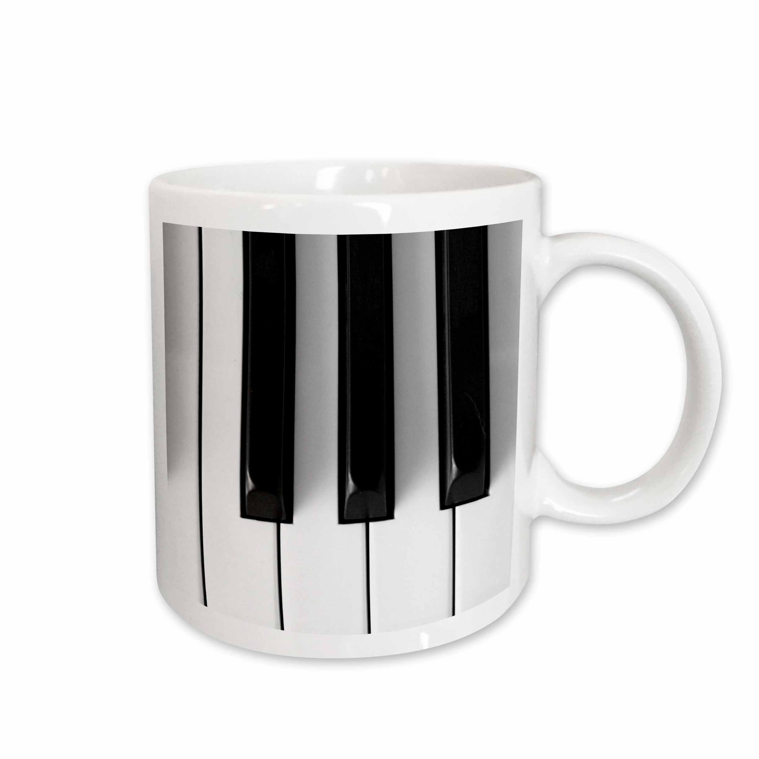 3dRose Florene Music - Piano Keys - Mugs (mug_29776)