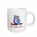 3dRose Breathtaking adorable owl mother and owl kid. Best Mom Ever - Mugs (mug_298684)