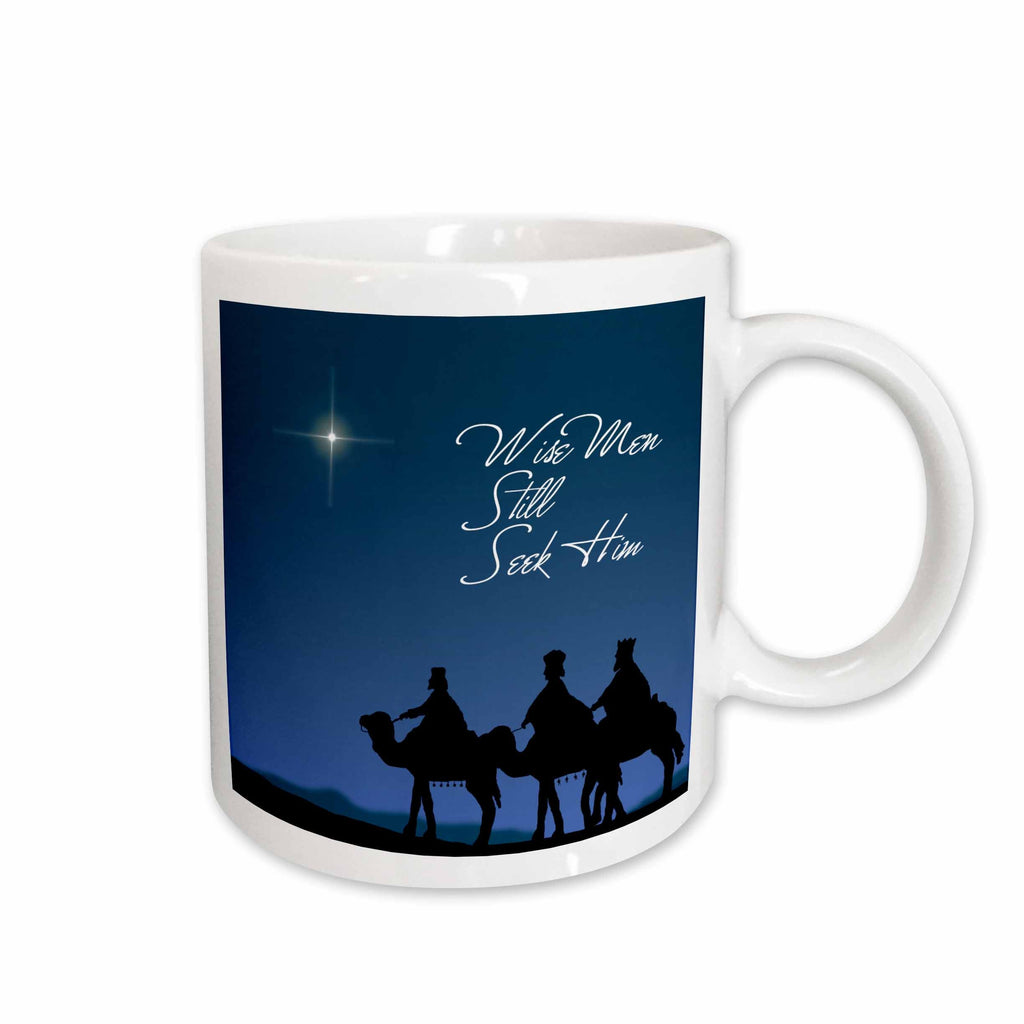 3dRose Wise men still seek Him Magi following the Christmas star - Mugs (mug_30754)