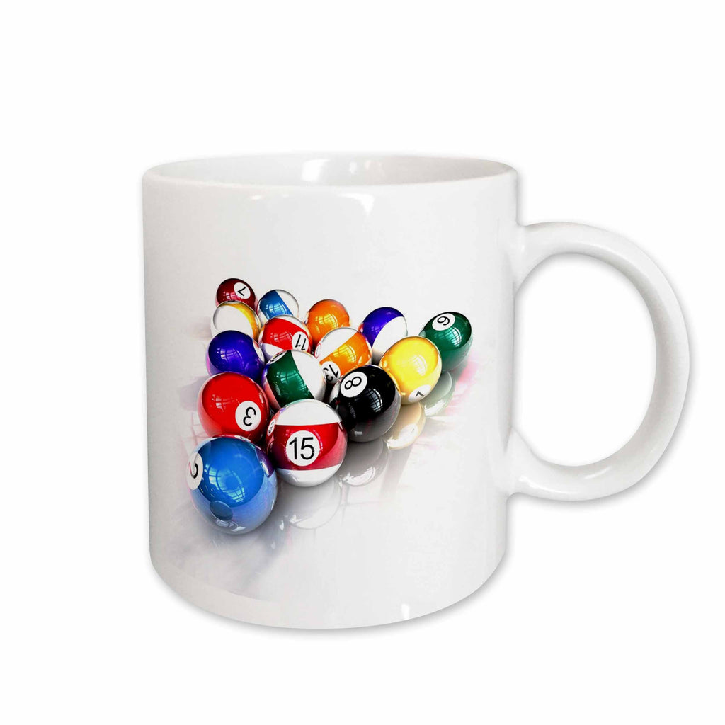 3dRose Billiards - Billiards Balls Pool - Mugs (mug_3318)