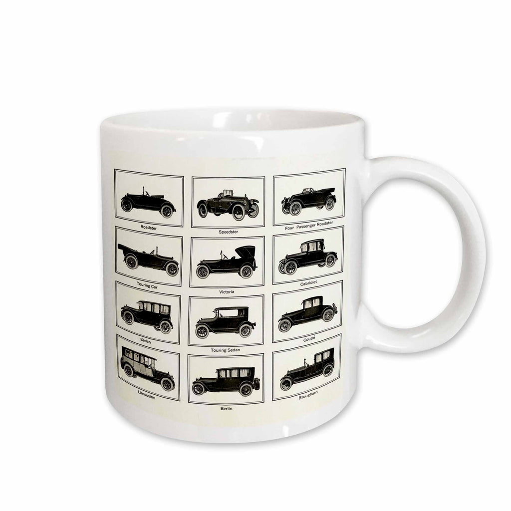 3dRose Florene Vintage - Antique Cars - Mugs (mug_34777)