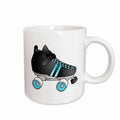 3dRose Skating Gifts - Black and Blue Roller Skate - Mugs (mug_35466)