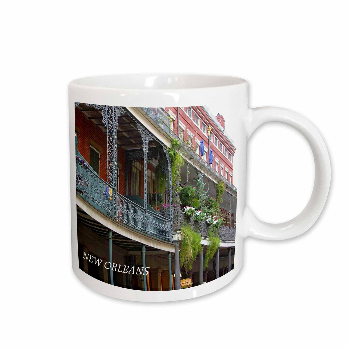 3dRose Florene Architecture - French Quarter New Orleans - Mugs (mug_43748)