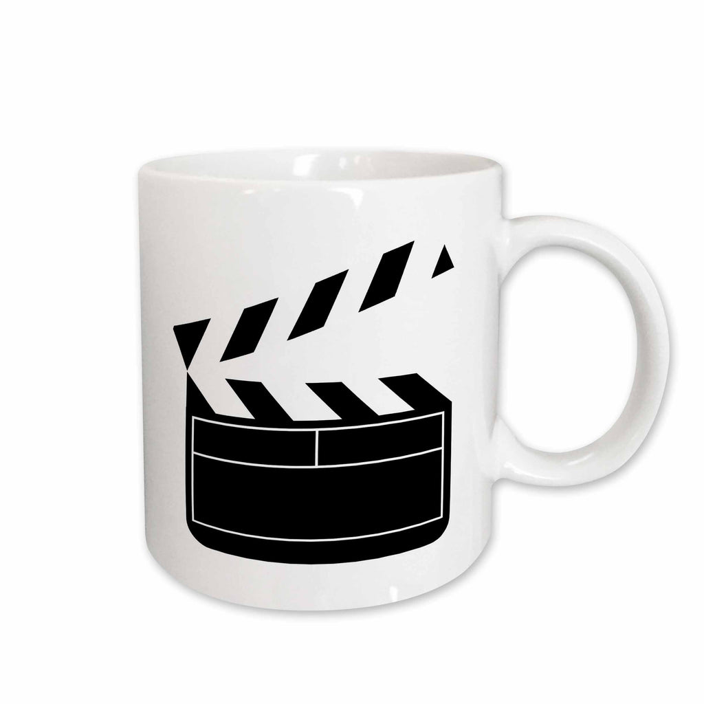 3dRose Florene Décor II - Movie Clapboard - Mugs (mug_43830)