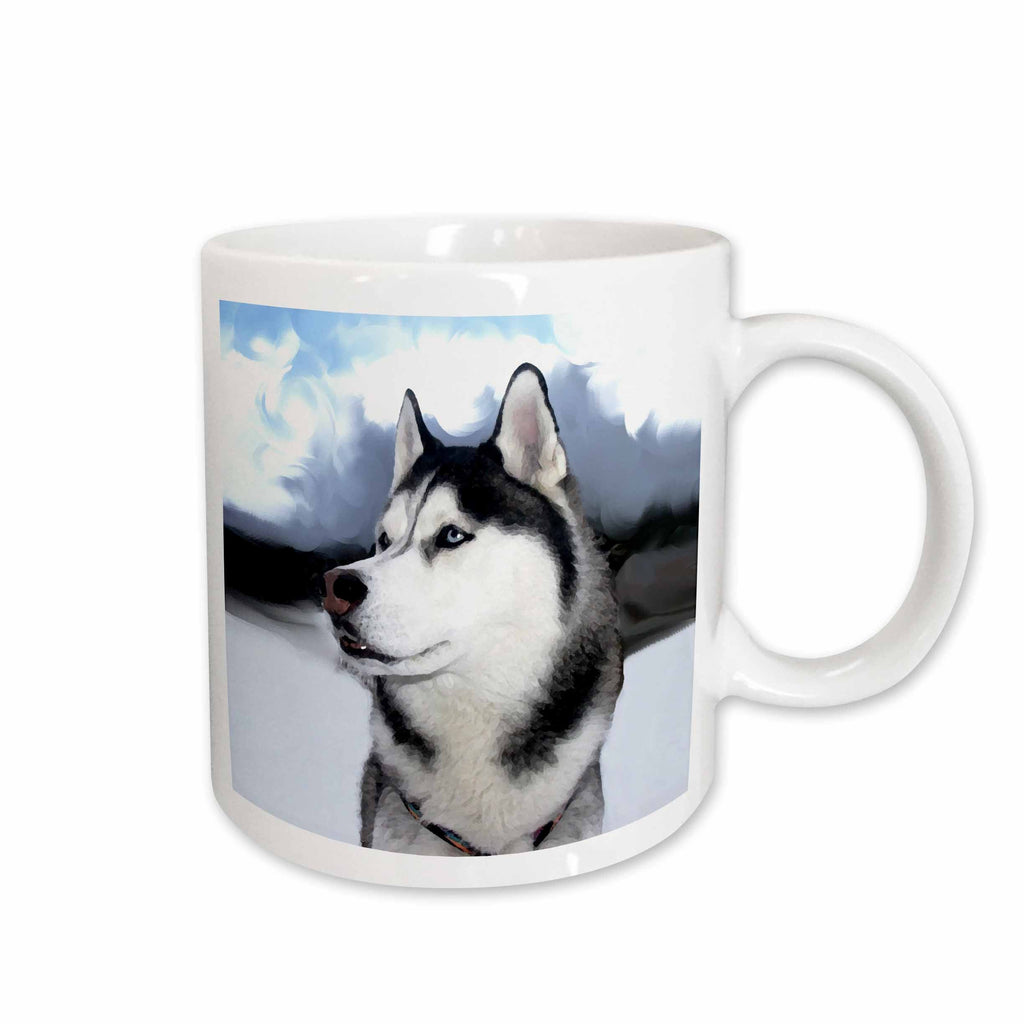 3dRose Dogs Siberian Husky - Siberian Husky - Mugs (mug_4438)