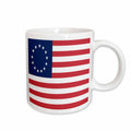 3dRose Florene Patriotic - 13 Colonies Betsy Ross Flag - Mugs (mug_50163)