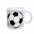 3dRose Edmond Hogge Jr Sports - Soccer Ball Champ - Mugs (mug_50318)