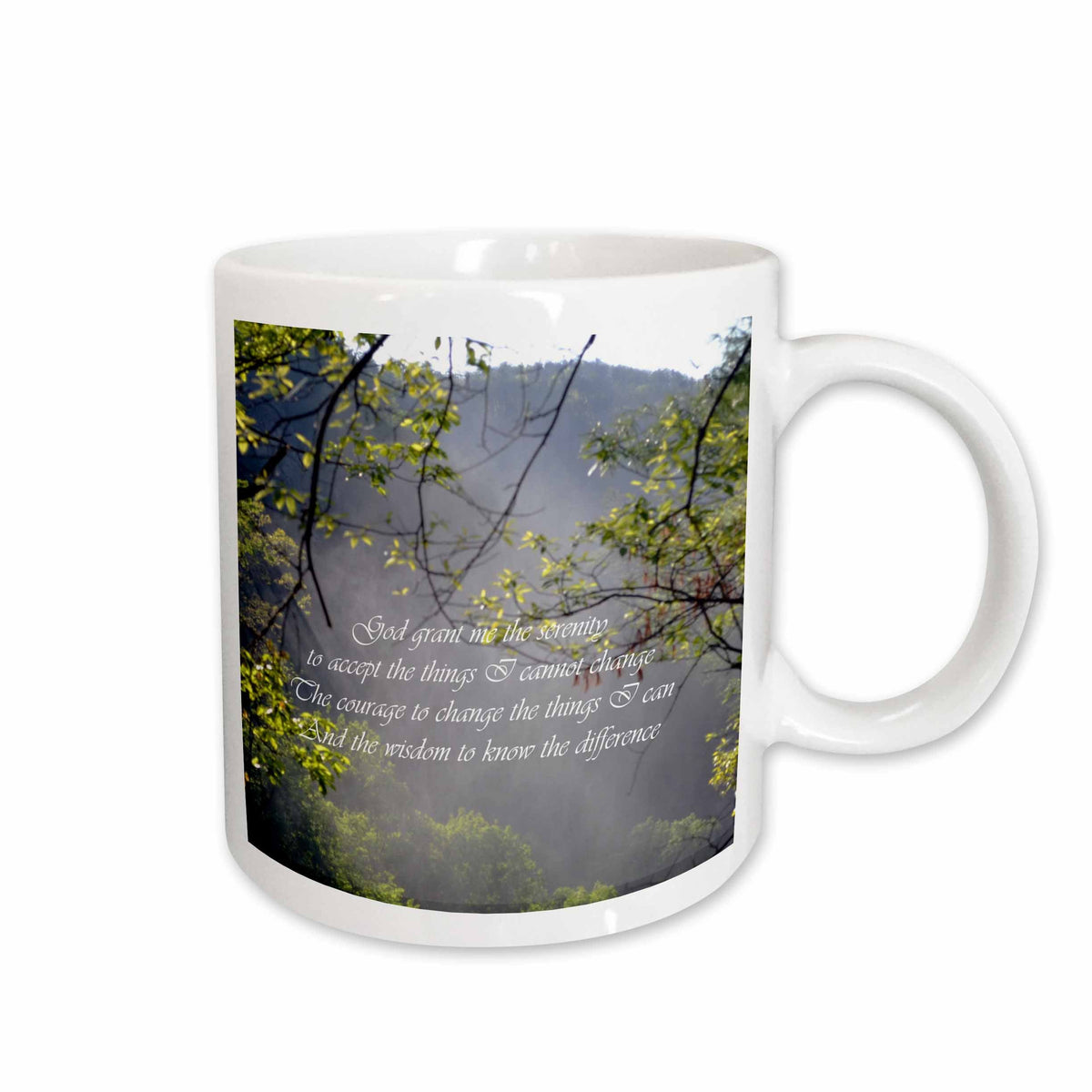 3dRose Serenity Prayer in scene - Mugs (mug_51058)